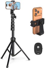 64 Tripod for Cell Phone Camera, Phone Tripod with Remote and Phone Holder...