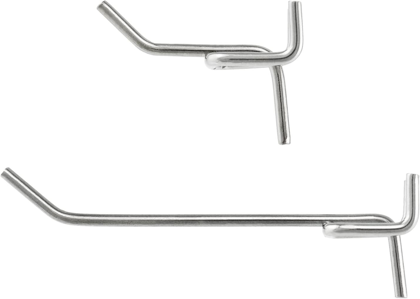Offerta 60 Ganci Metallici per Pannelli Forati Portattrezzi Officina - 3