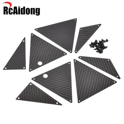 Carbon Side Inner Chassis Skid Panel for 1/7 Traxxas Unlimited Desert Racer UDR