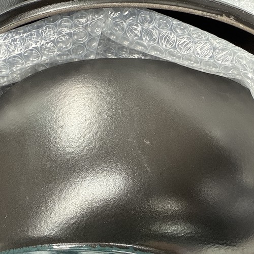 Staub Stella Artois Cast Iron Mussel Pot Matte Black Made in France 15" Long (B) - Picture 7 of 7