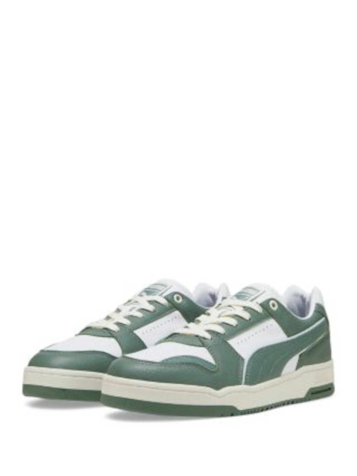 PUMA Mens White Logo Slipstream Round Toe Platform Leather Sneakers Shoes 8 11690₽