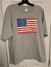 2015 Made In America USA Brand Flag Graphic Grey T-shirt Mens XL Patriotic