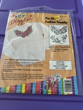 1990 Vintage Iron-On Art Dizzle Pre-shaded Fashion Transfer #50053 Roses