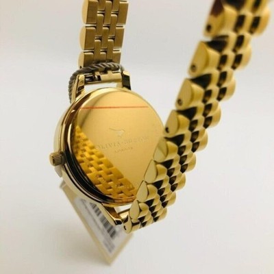 OLIVIA‎ BURTON LONDON Women\'s Gold-Tone 100% Stainless Steel Bracelet Watch 34mm Sports Luxe 34mm Bejewelled Gold Bracelet Watch | Olivia  main image 2
