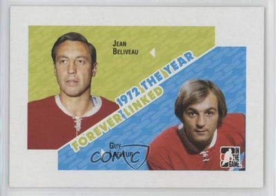 2009-10 ITG 1972 The Year in Hockey Forever Linked Jean Beliveau Guy Lafleur 1o3