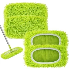 Reusable Dry Sweeping Cloths Microfiber Wet Mop Pads Compatible with Swiffer Swe
