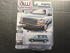 1/64 AW AUTO WORLD MIGHTY MINI VANS 1987 PLYMOUTH VOYAGER 6 RELEASE 2 VERSION A
