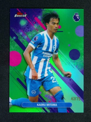2025-26 Topps Finest PL Kaoru Mitoma #17 Common Green /75
