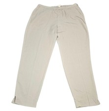 Eileen Fisher Pants Womens Sz M Tencel Side Zip Elastic Waistband Trouser Career