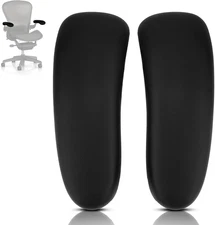 Replacement Arm Pads for Herman Miller Remastered Aeron Chair – 1 Pair Black