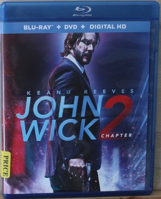 John Wick: Chapter 2 (Blu-ray & DVD Combo) Digital outdated?/VG/3254