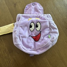 Dora the Explorer Mr Face Purple Plush Backpack Bag with Map