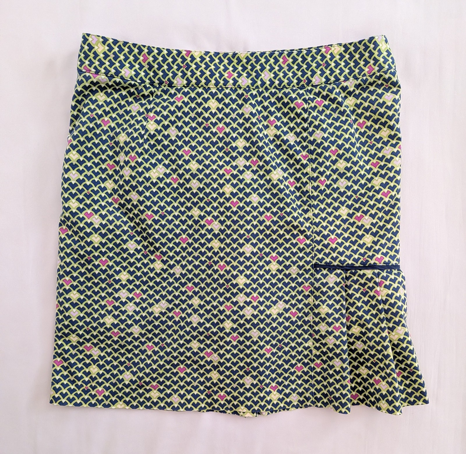 Peter Millar Skort Skirt Golf Tennis Pickleball Green Pleated Womens 8