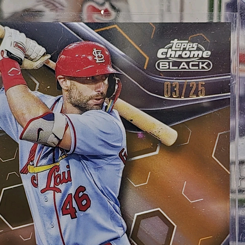 Paul Goldschmidt - 2023 Topps Chrome Black Orange Refractor /25 - Cardinals - Image 3 of 3