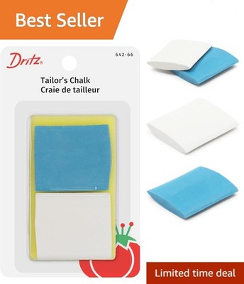 Tailor's Chalk, 2 Count, White and Blue