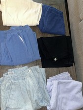 Lot of 6 Vintage Women's Pants Size Medium,10  10P Stirrup, Cords,80s 70s
