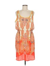 MNG by Mango Women Orange Cocktail Dress 8