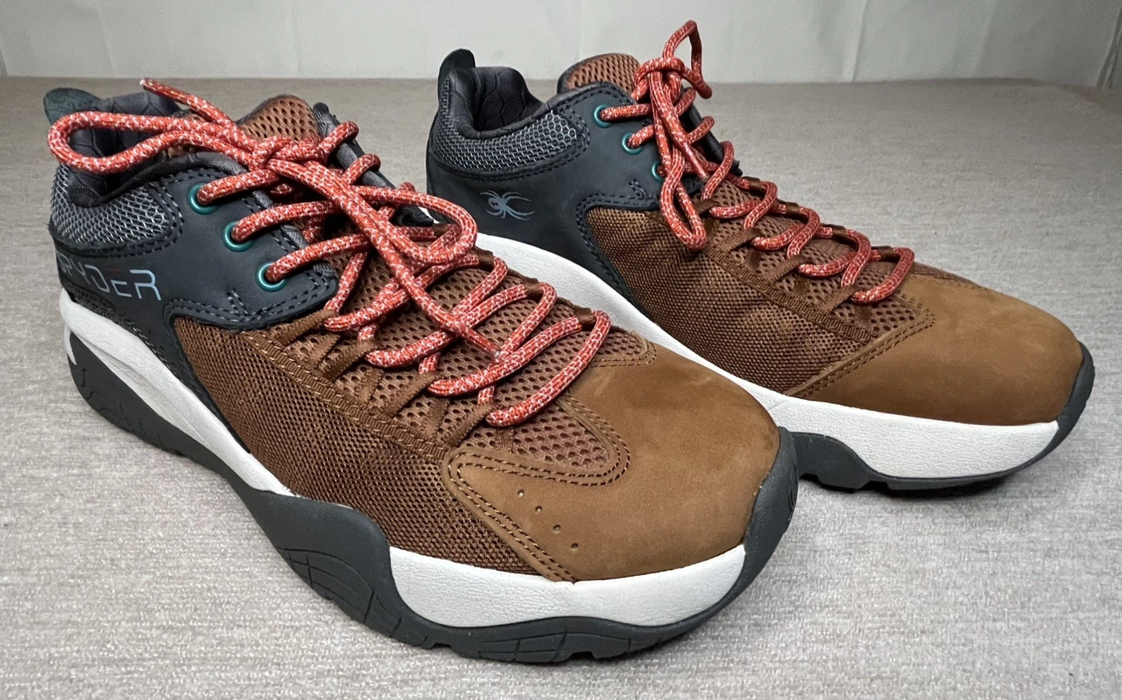 SPYDER Boundary Mens Size 8.5 Trail Hiking Shoes - Brown - Leather Mesh EUC