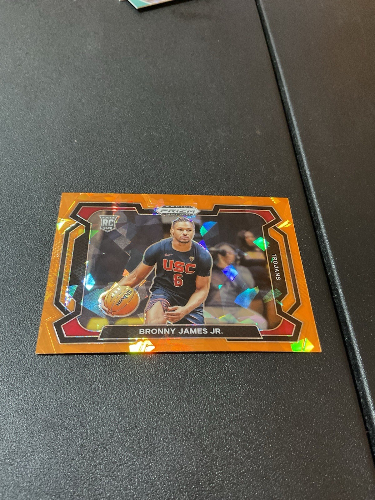 2024 Prizm Draft Picks BRONNY JAMES JR Orange Ice Variation-USC/LAKERS-#86-RARE