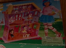 Three Story Wooden Dollhouse Plus Dolls And A Mini House Lalaloopsy  