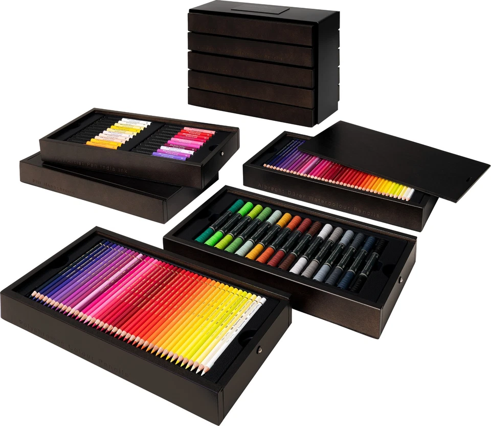 Faber-Castell Art & Graphic Holzkoffer Limited Edition NEU 1500.- UVP - Bild 2 von 4