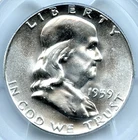 1959 Franklin Half Dollar, PCGS MS65