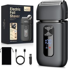Brightup Electric Foil Shaver for Men - Wet/Dry, 150-Min Run, IPX6