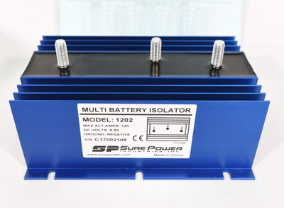 Multi Battery Isolator Sure Power Model 1202 120 Amps