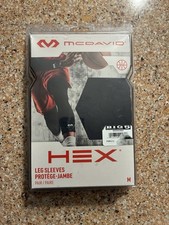McDavid Hex Basketball Protective Knee Leg Pads Sleeve Medium Black Brand New