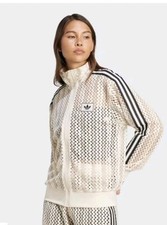 Adidas Summer Glow Crochet Firebird Track Top Jacket XS 100 Authentic