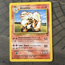 Pokémon TCG Arcanine Base Set 2 33/130 Regular Unlimited Uncommon