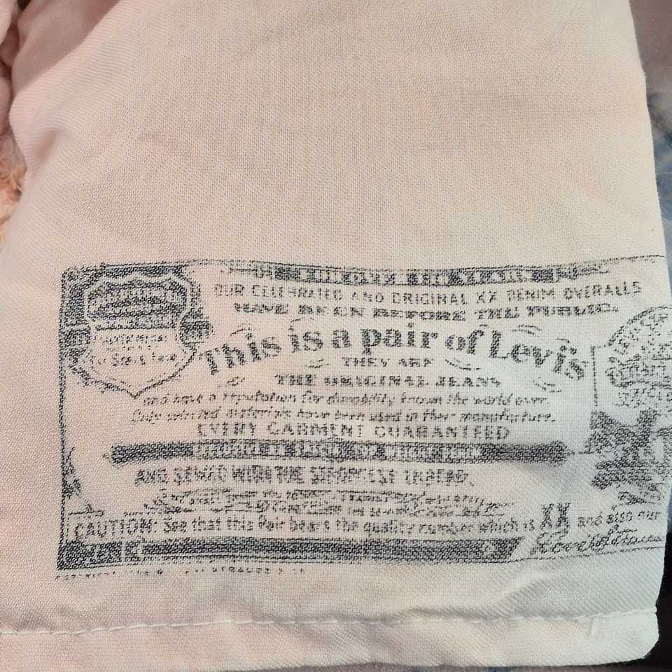 LEVI'S 501 Jeans 12 W30 L32 Rosa Tie-Dye 100% Algodón Estilo Retro - Imagen 4 de 4