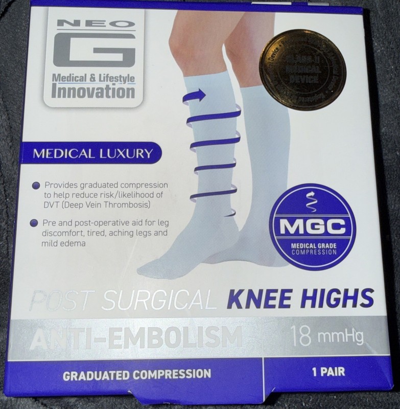 NEO G ( MGC medical grade compression) ANTI-EMBOLISM KNEE HIGHS POST SURGICAL XL