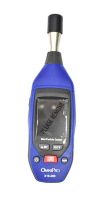 OmniPro X16-200 Mini Particle Counter .3 & 2.5 Micron 2.0'' TFT Color LCD READ