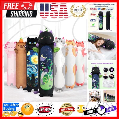 Long Cat Plush 5 Sizes, 120% Extra Filling Giant Plushness Kids Body Pillow, ...