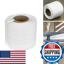 QWORK 3/4" x 330' Woven Cord Strapping Roll Polyethylene 2500 lb Break Strength