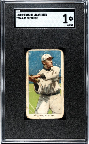 Art Fletcher 1909 T206 Piedmont 350 card