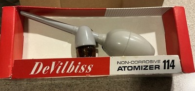 Vintage USA DeVilbiss Non-Corrosive Atomizer 114 Never Used NEW w/Box