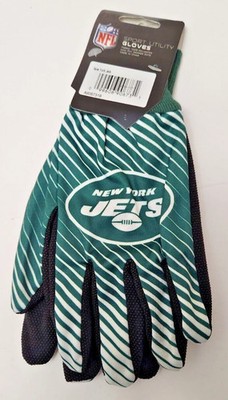 New York Jets Gloves Sport Utility Stripe Official Logo Win-Craft Adult OSFM