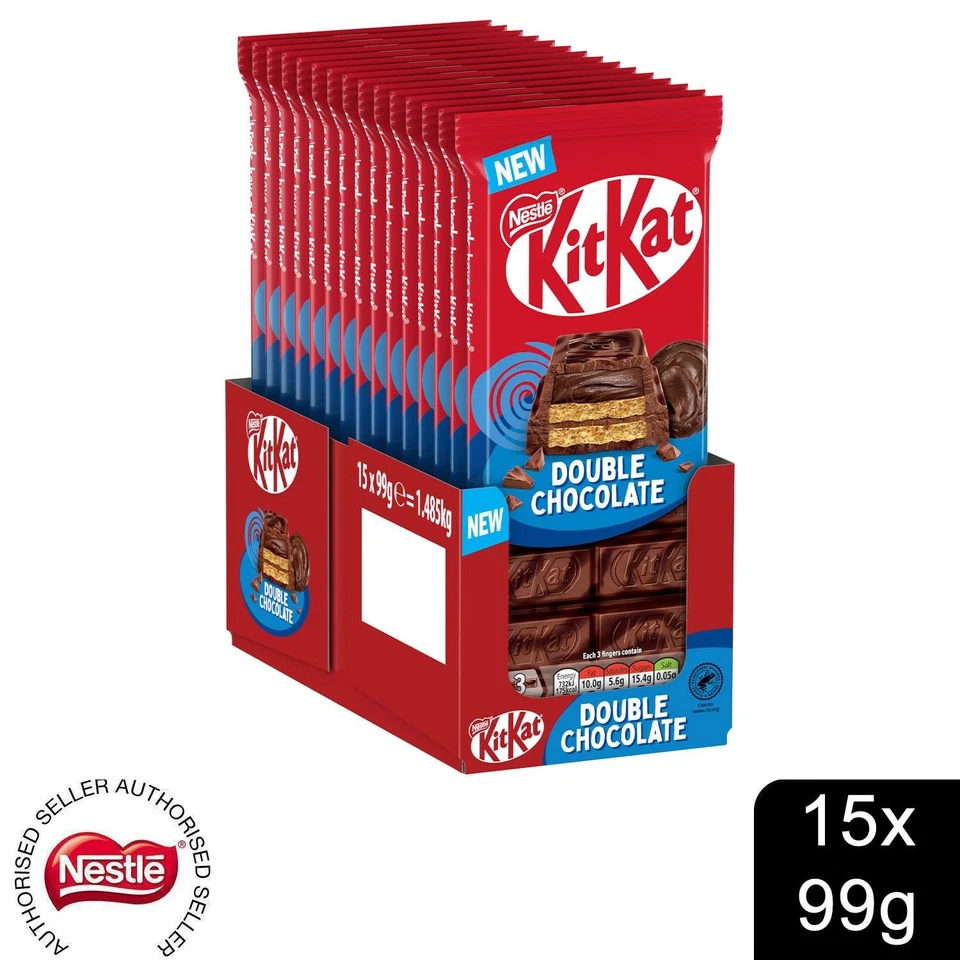 KitKat Double Chocolate Sharing Bar 15x99g