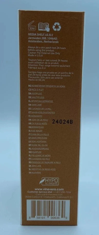 VINE VERA RESVERATOL VITAMIN C SERUM 30ML/1OZ BRAND NEW - Image 4 of 4