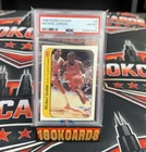 1986-87 Fleer Sticker Basketball #8 Michael Jordan RC Rookie HOF PSA 8 NM-MT