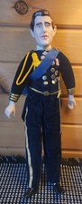 Vintage Prince Charles Princess Doll 17" King Of England Velvet Blue Uniform