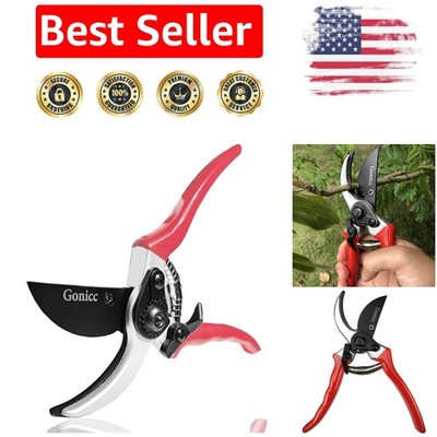 8'' Classic Bypass Pruning Shears - Lightweight and Rust-Protected Gardening Tool