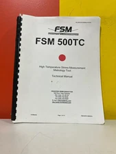 FRONTIER SEMICONDUCTOR 500_MANUAL-608000-4125 B FSM 500TC High Temperature