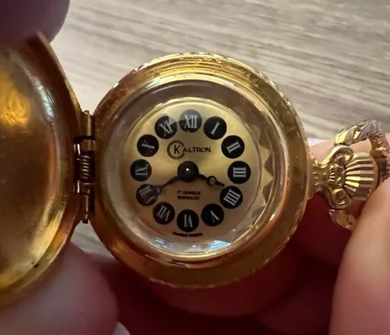 Kaltron 17 jewels incabloc pocket watch cheap