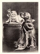 Vintage Cocker Spaniel Print Morgan Dennis Cocker Spaniel Wall Art Decor 4603j