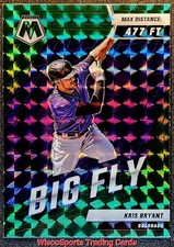 2022 Kris Bryant Panini Mosaic Big Fly GREEN MOSAIC PRIZM #BF-4 Colorado Rockies