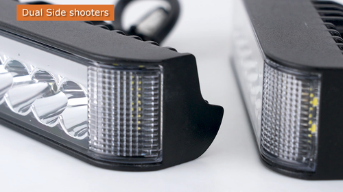 Nilight 2PCS6.5 Inch Side Shooter LED Light Bar Pods with DRL + 16AWG Wiring Kit - Video 1 of 1