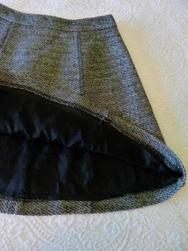 Nanette Lepore Black White Metallic Tweed Thick Chain Trim Jacket 4 Skirt 6 $350 - Picture 16 of 21